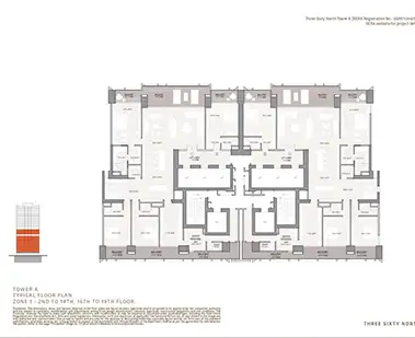 2nd-19th Floor (Zone 1)