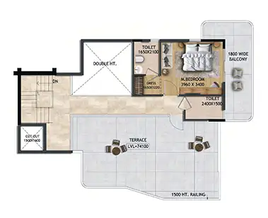 19th Lower Penthouse (Type 7)